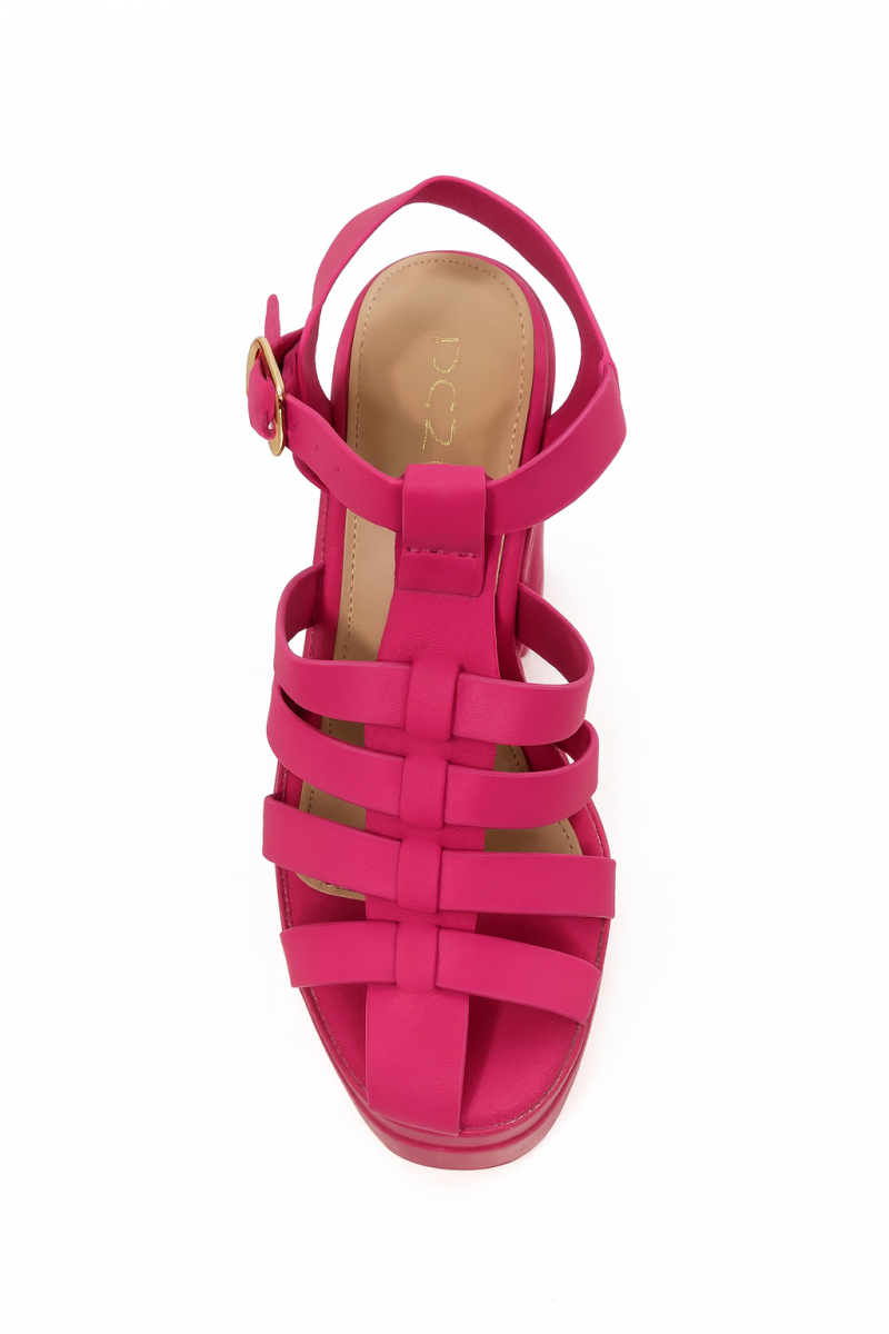 Sandalias Con Taco Cerradas De Tiras En Colores-3
