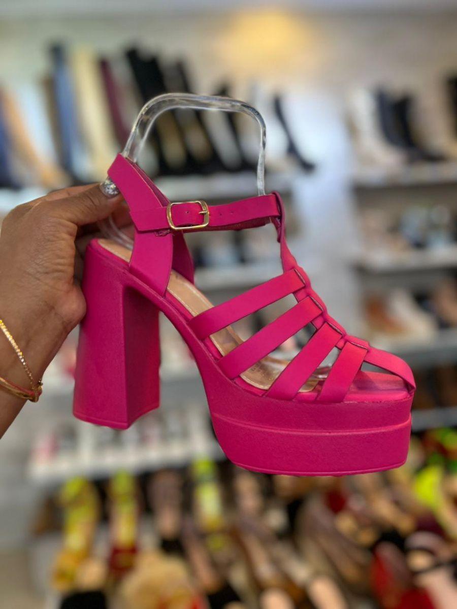 Sandalias Con Taco Cerradas De Tiras En Colores-9
