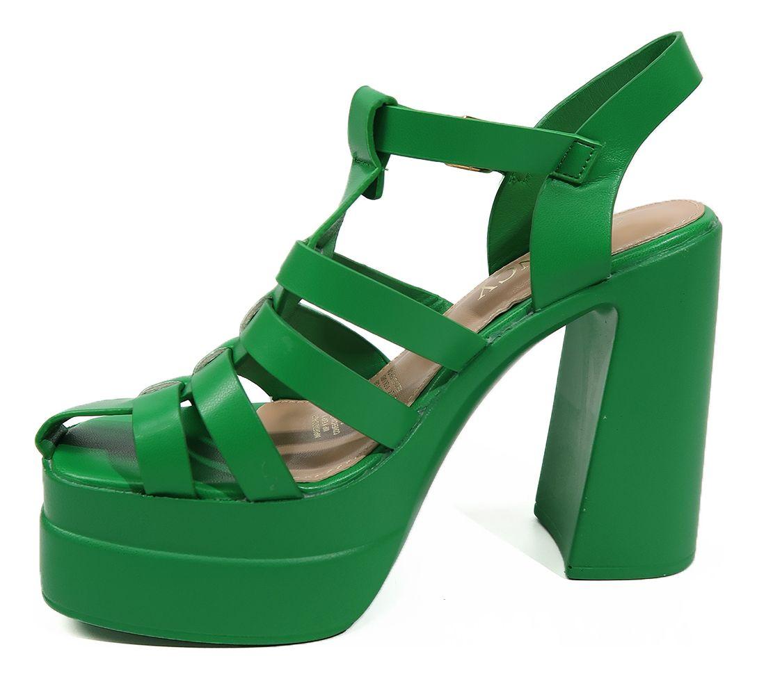 Sandalias Con Taco Cerradas De Tiras En Colores-1