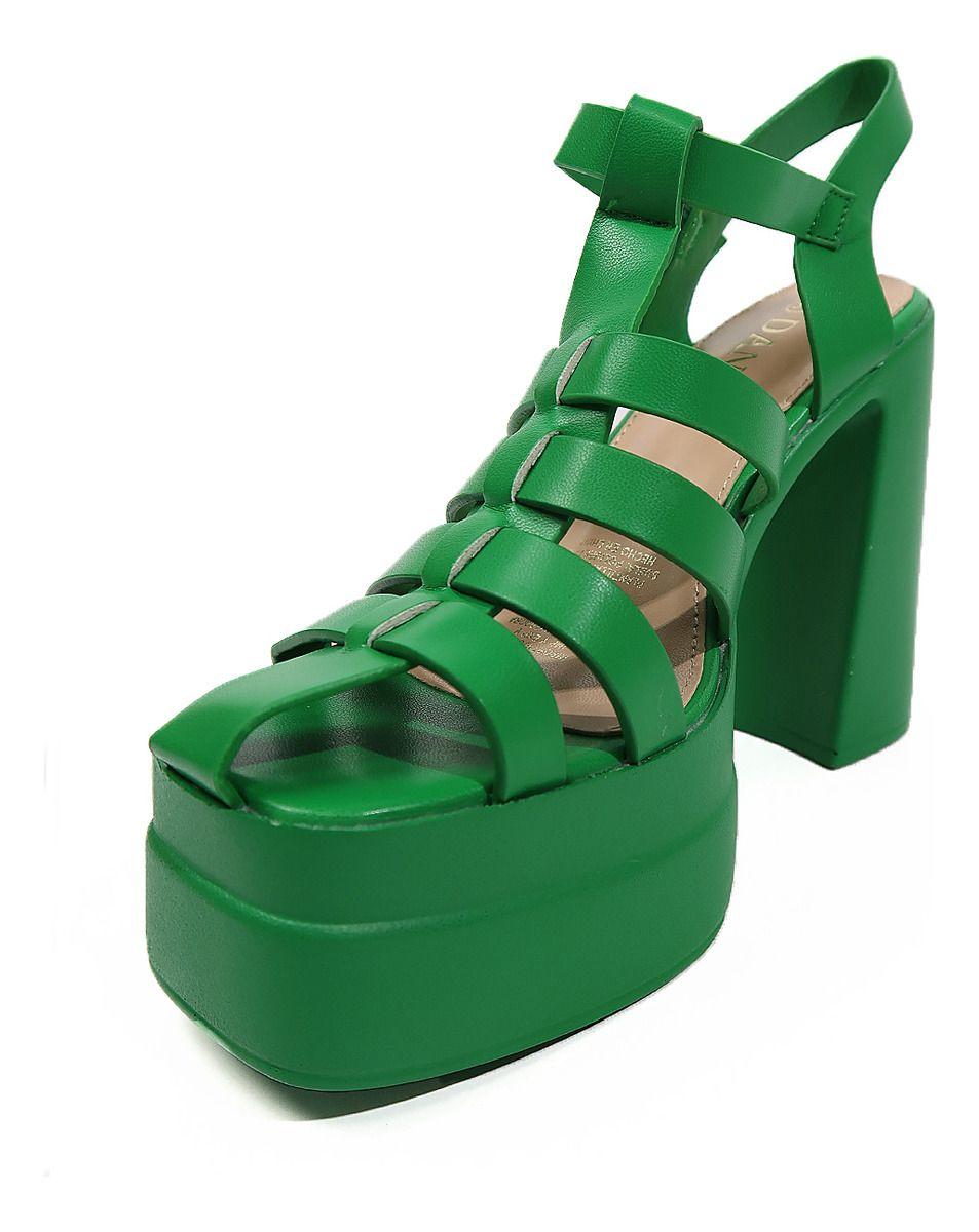 Sandalias Con Taco Cerradas De Tiras En Colores-3