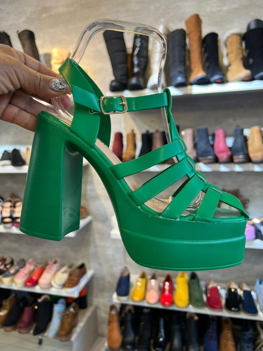 Sandalias Con Taco Cerradas De Tiras En Colores-7