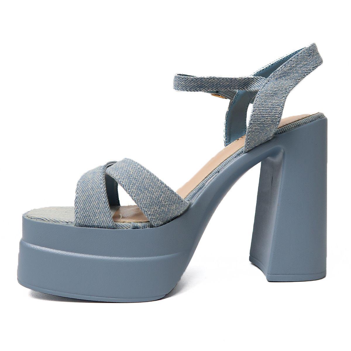 Sandalia Fiesta Noche Taco Alto Negro, Fucsia, Charol, Verde-3