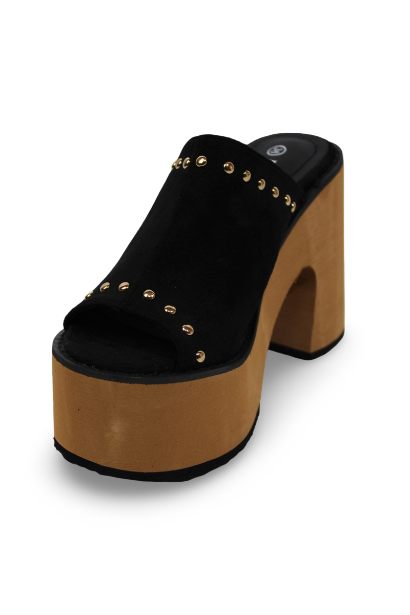 Sandalia De Verano Mujer Dy1 Negro - Dancy Shoes-2
