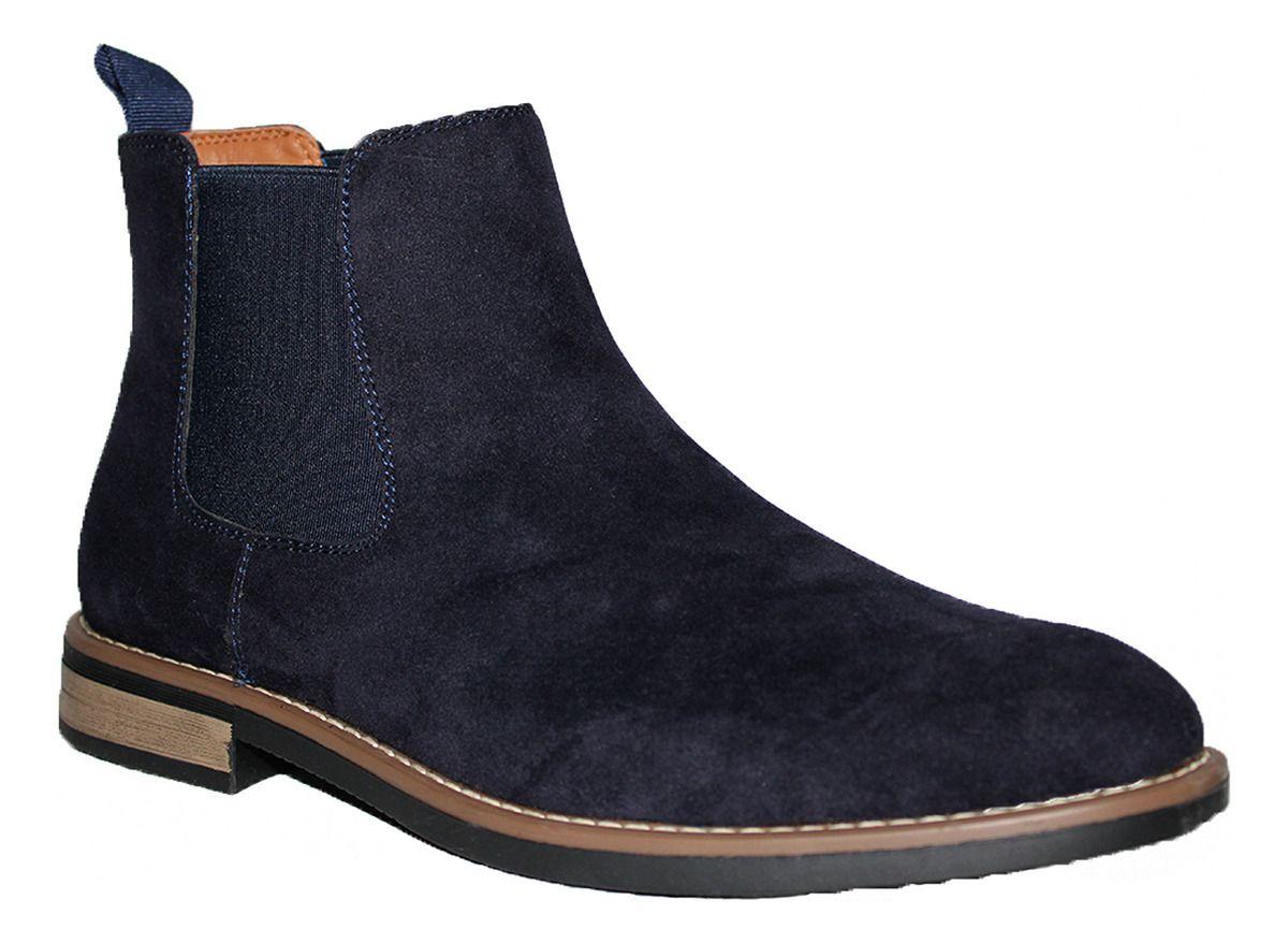 Zapato Casual  Hombre En Gamuza Con Ajuste Elástico Elegante-0