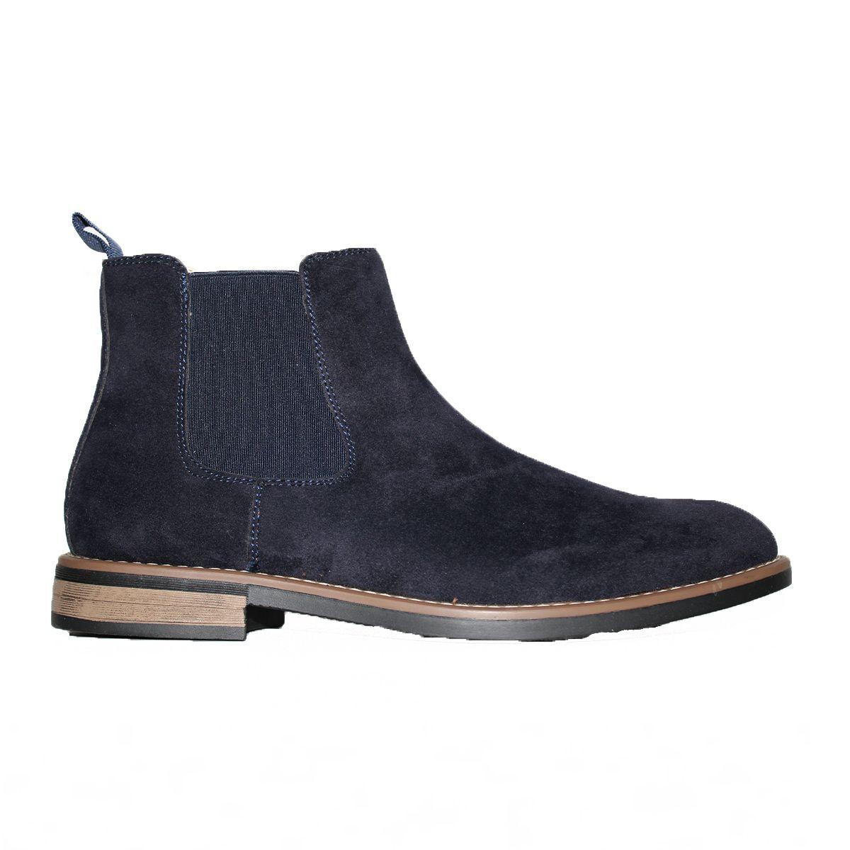 Zapato Casual  Hombre En Gamuza Con Ajuste Elástico Elegante-3