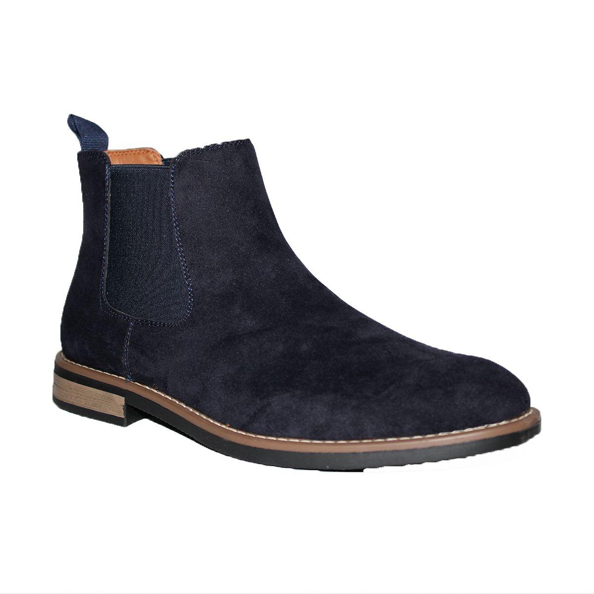 Zapato Casual  Hombre En Gamuza Con Ajuste Elástico Elegante-6