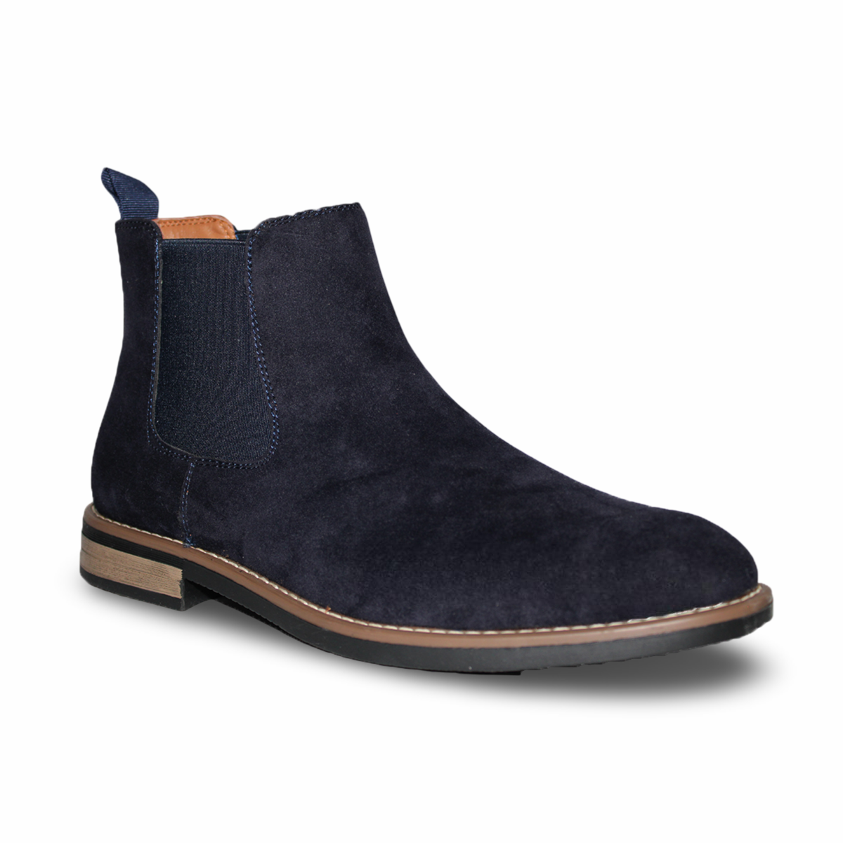 Zapato Casual  Hombre En Gamuza Con Ajuste Elástico Elegante-7
