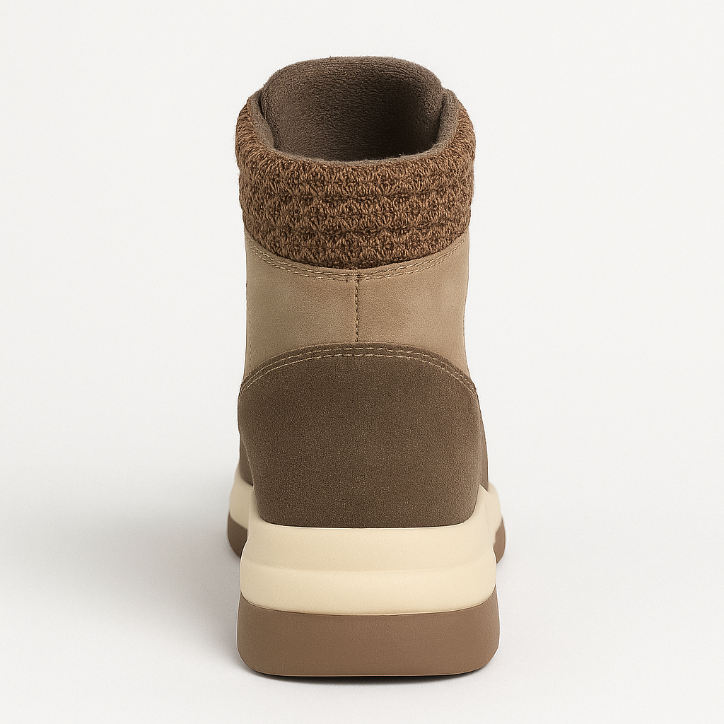 Botín Térmico Impermeable Outdoor Trekking Mujer Khaki Negro-5