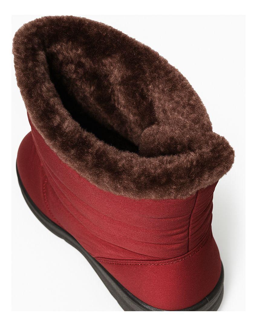 Botín Invierno Mujer Impermeable Botones Y Chiporro Interior-8