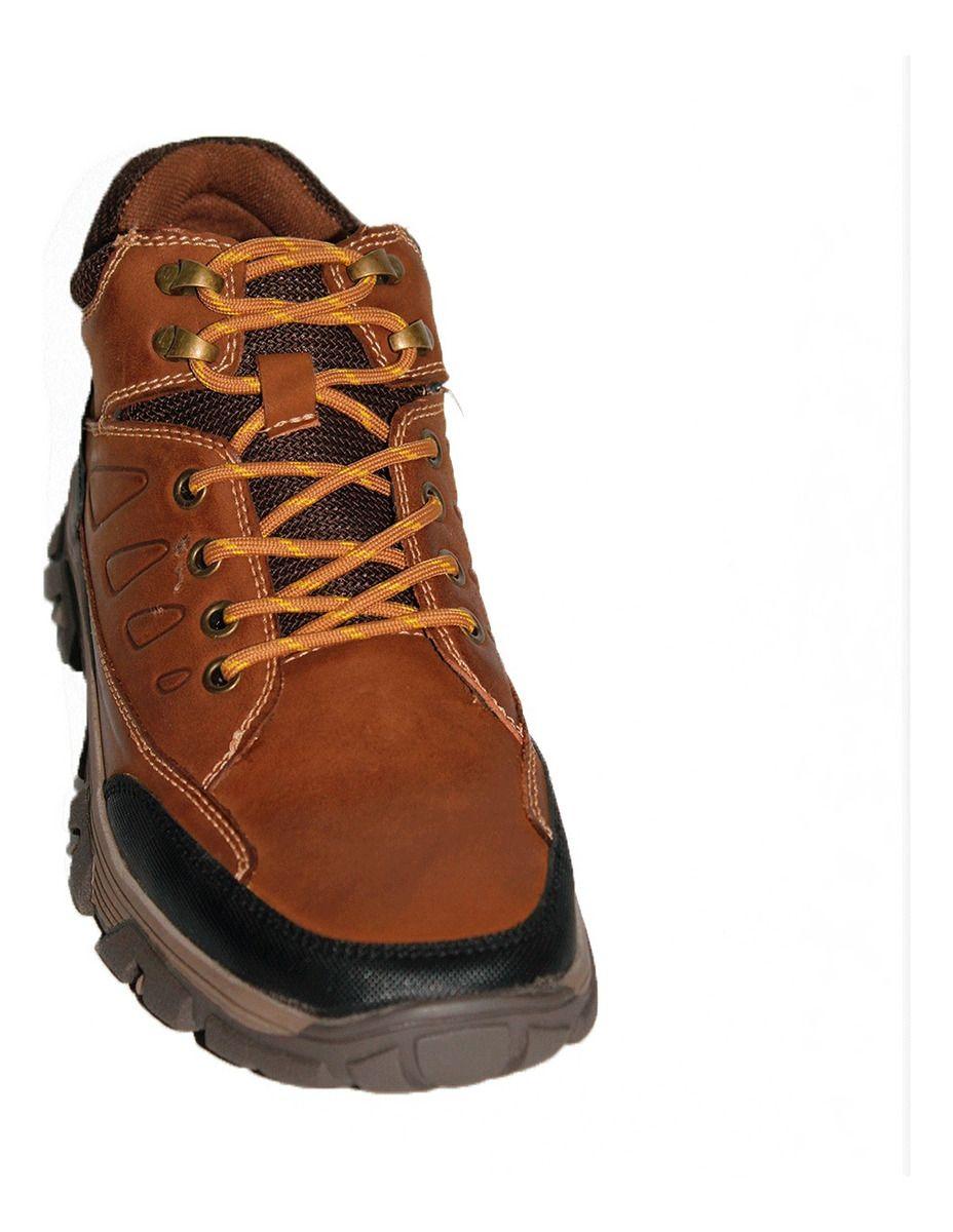 Botín Bota Hombre 100% Cuero Marrón Thunder Casual Ligera-4