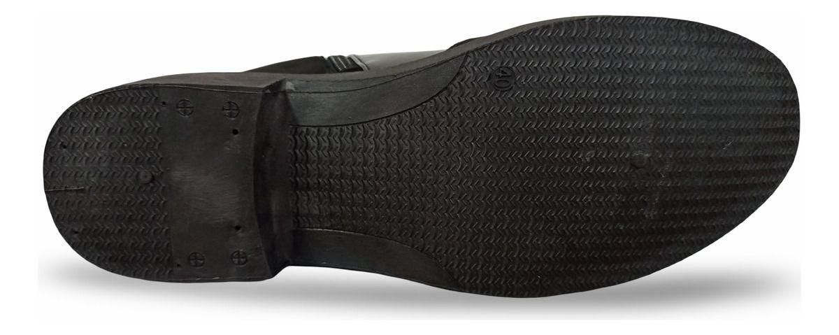 Botín De Mujer De Taco Bajo En Charol Y Gamuza-7