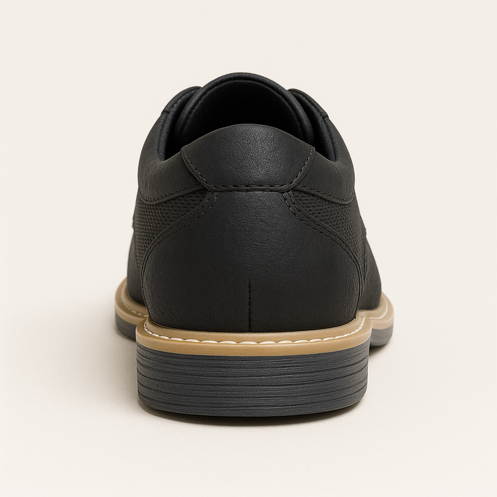 Zapatos Casual De Hombre En Color Negro Y Camel-3