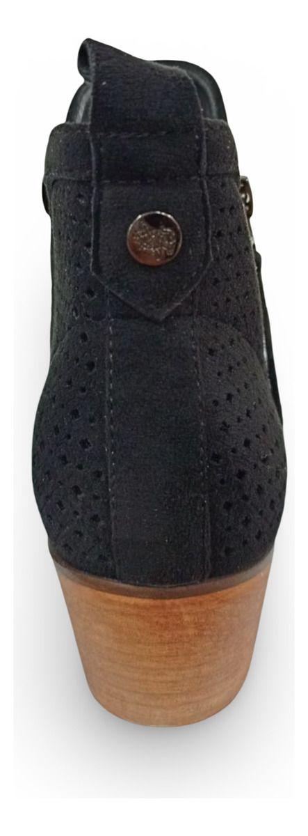 Cómodas Botas De Mujer Botín Campero Vaqueras Silver Black-9