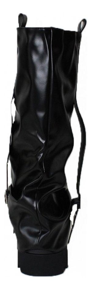 Botas Largas Con Plataforma Y Correas Full Tendencia-5