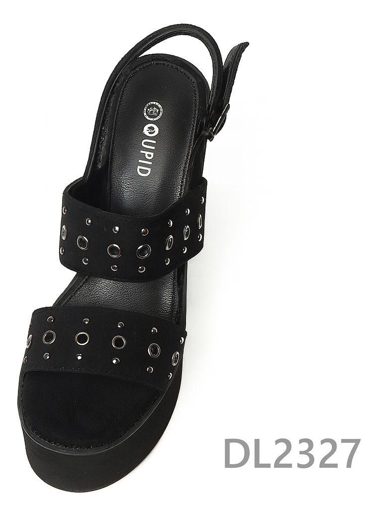 Sandalia Plataforma Alta Mujer De Taco Y Hebillas Metálicas-2