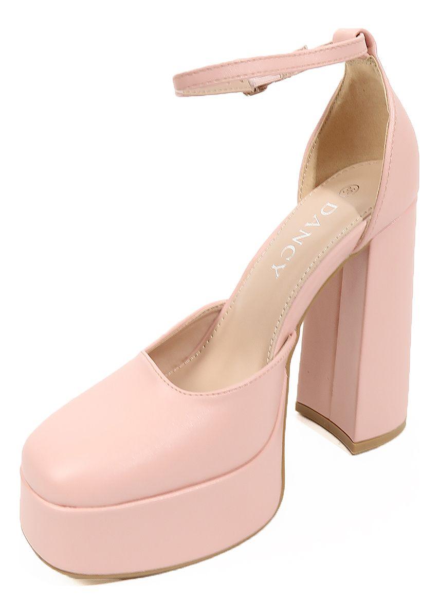 Tacon Alto Cerrado Negro Cuero - Dancy Shoes-2