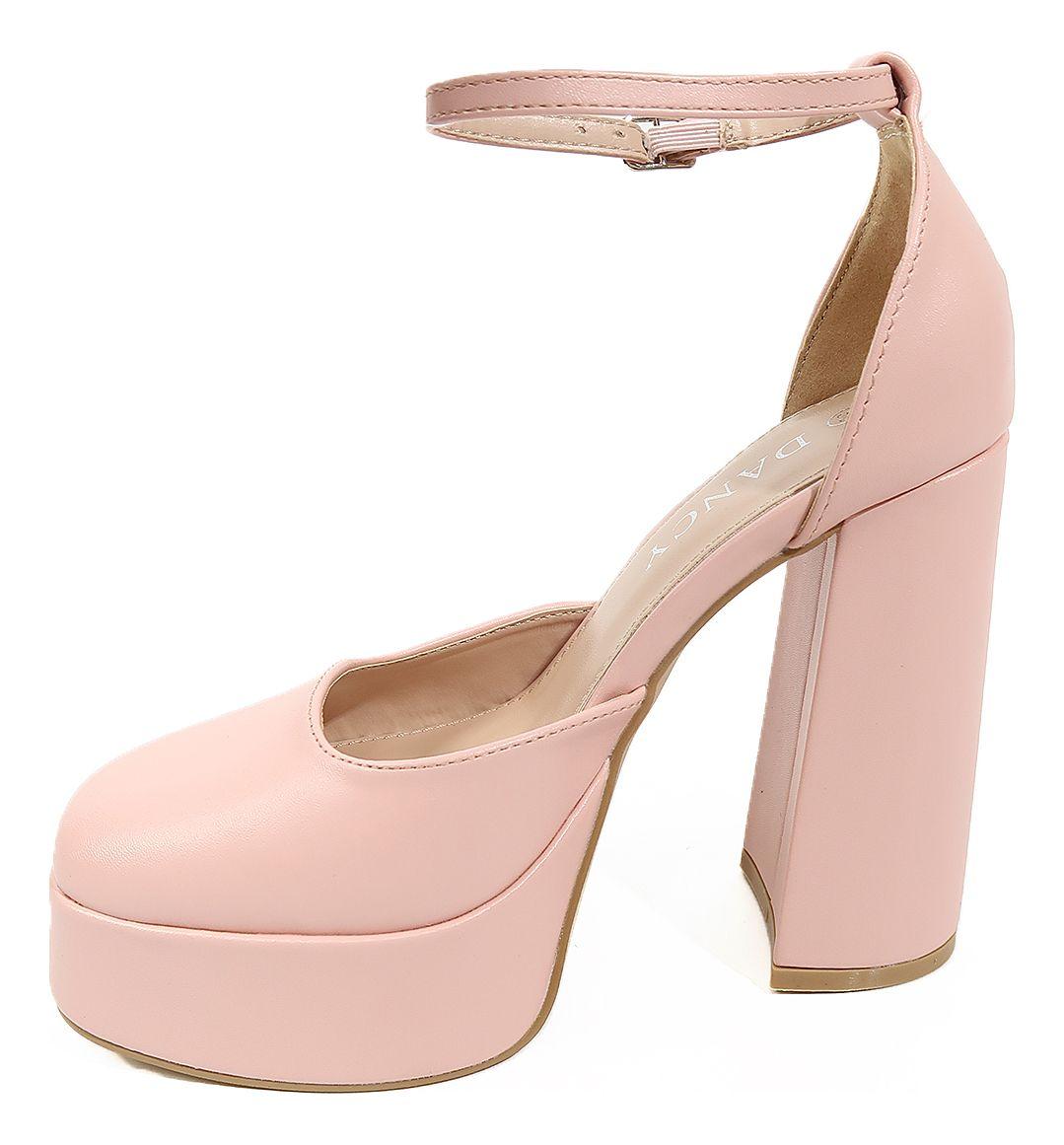 Tacon Alto Cerrado Negro Cuero - Dancy Shoes-4