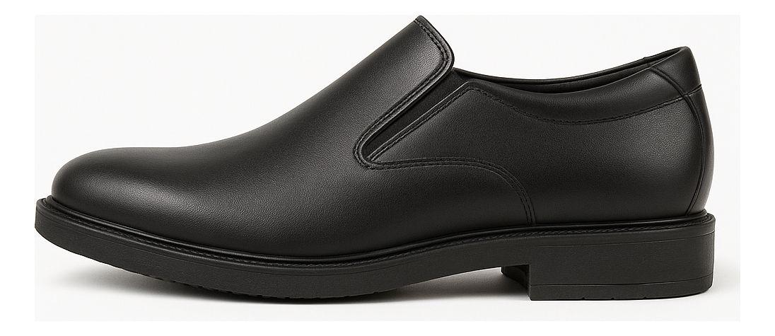 Zapatos Sociales Masculinos Elegantes Negro Cuero-2