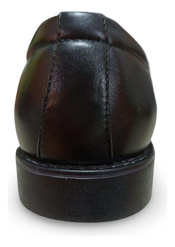 Zapatos Sociales Masculinos Elegantes Negro Cuero-6