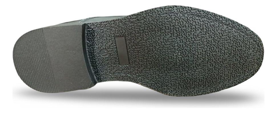 Zapatos Sociales Masculinos Elegantes Negro Cuero-7