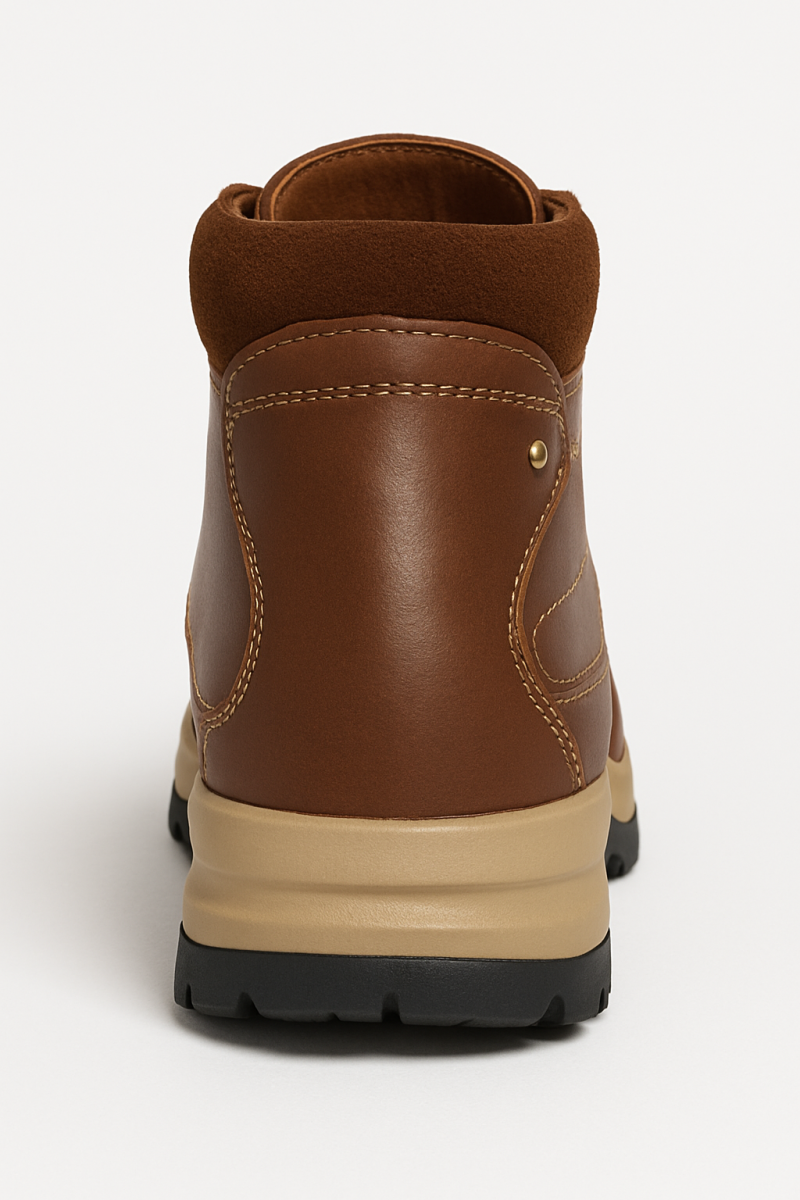 Botín Bota 100% Cuero Hombre Acolchado Suela Antideslizante-5