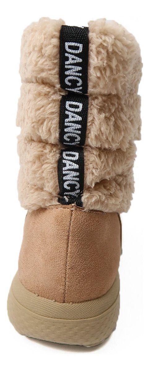 Botín Polar Invierno Gamuza Con Chiporro Mujer Cuero Peruano-4