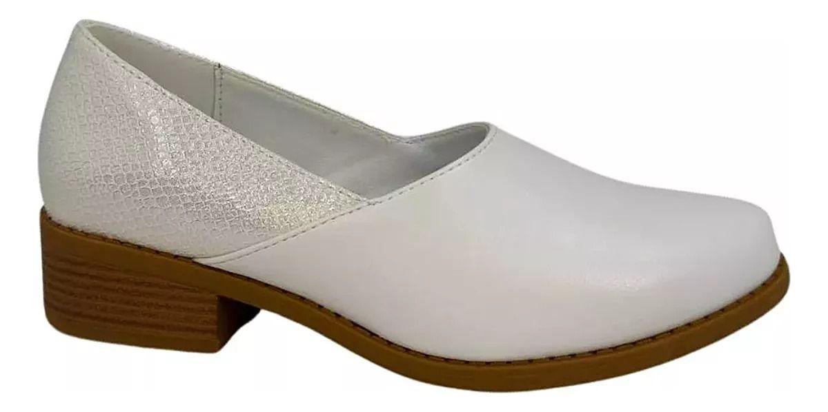 Mocasines Dinastella Charol Mujer Blanco Y Negro-3