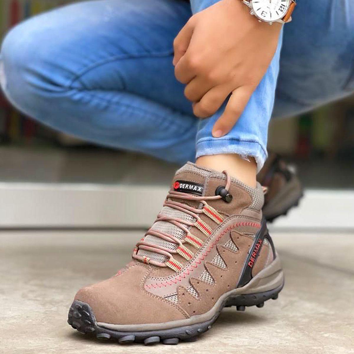 Zapatilla Impermeable Hombre En Cuero Peruano Trekking-2