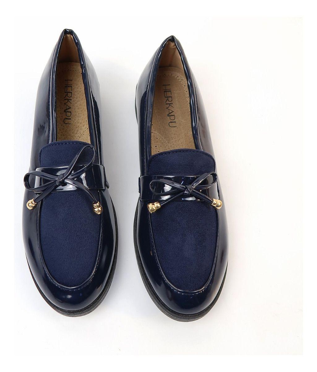 Balerina Charol Con Aplicativos Gamuza Para Dama-3