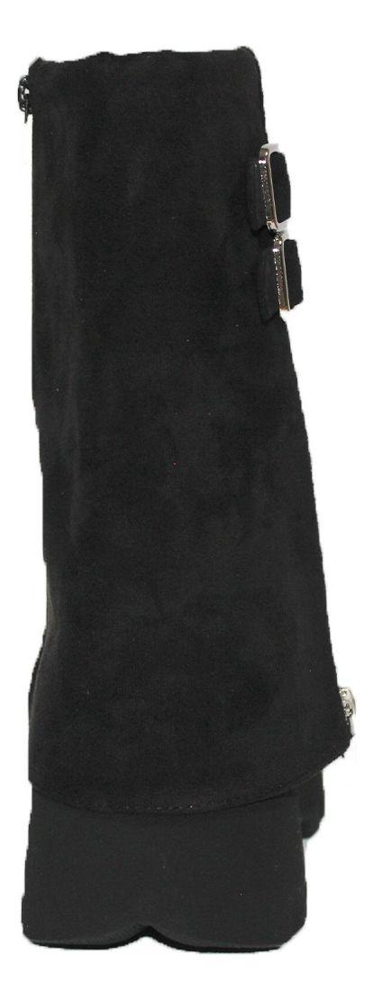 Botas Mujer Tendencia Plataforma Gamuza Botines Mujer Moda-6