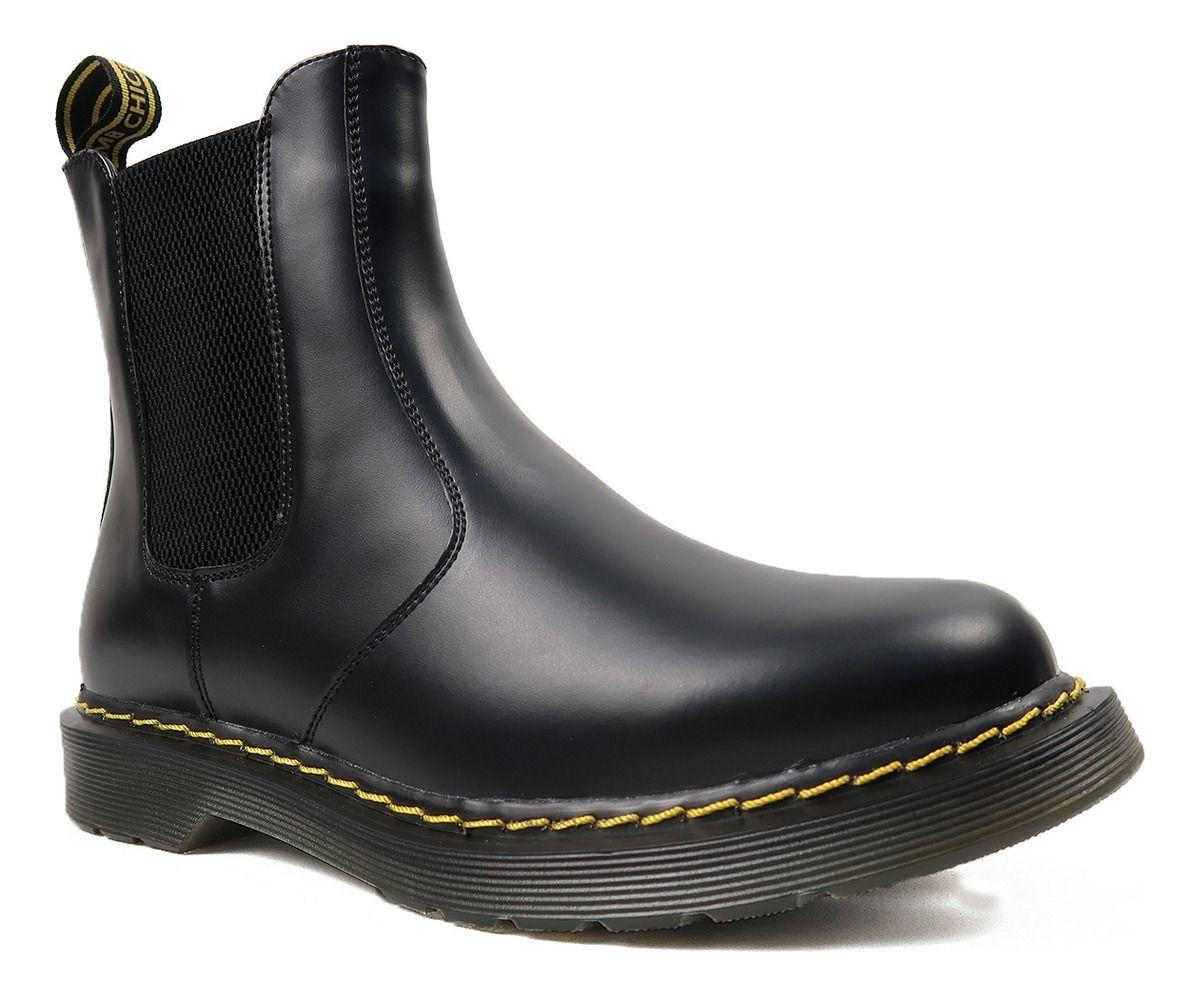 Botines Chelsea Dr. Martens Cuero Con Elástico Lateral-3