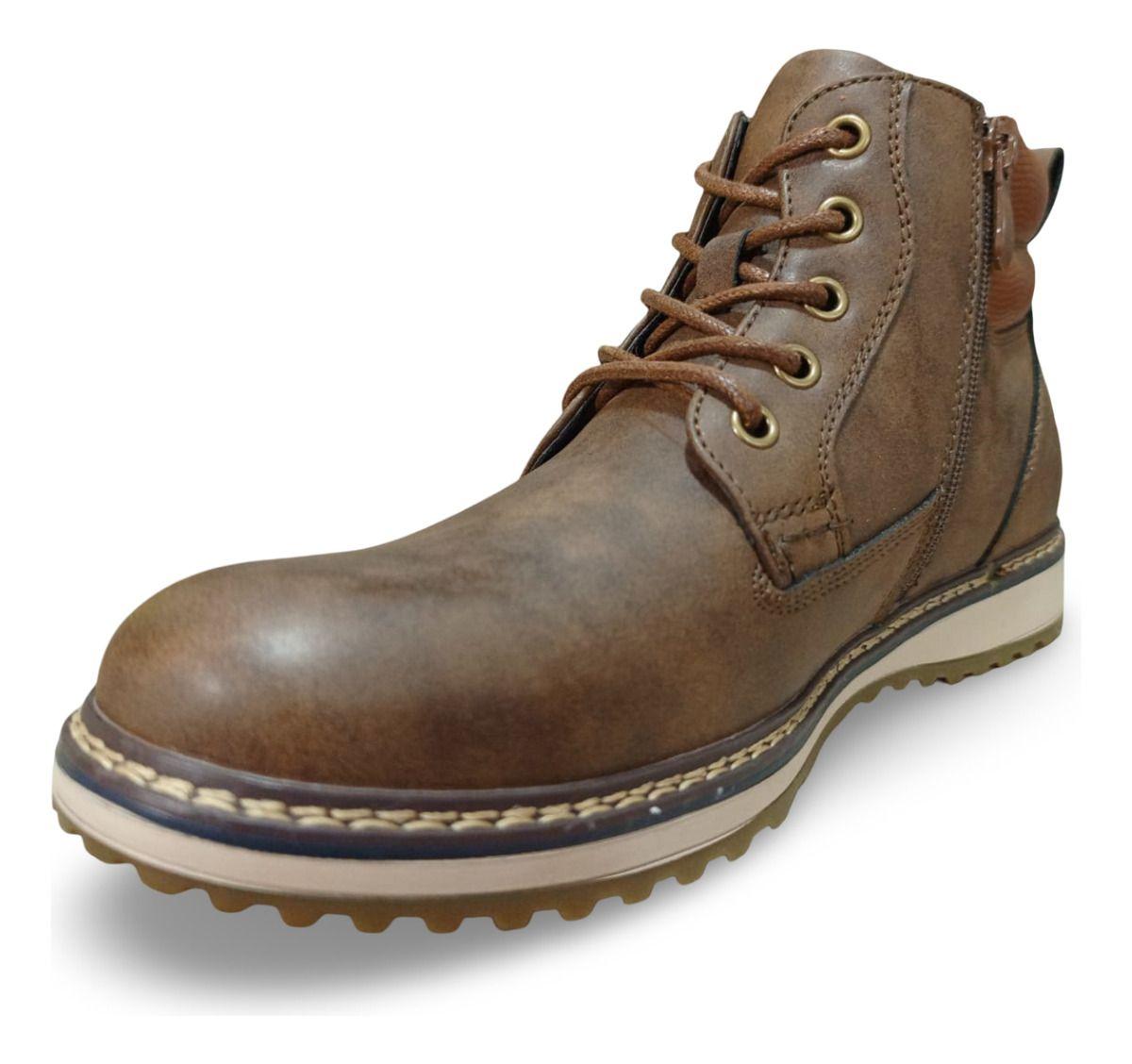 Botín Bota 100% Cuero Hombre Casual Antideslizante-2