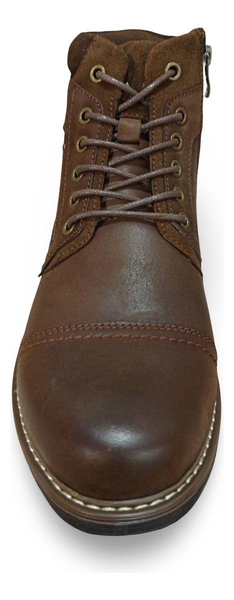 Botín Bota 100% Cuero Hombre Casual Antideslizante-6