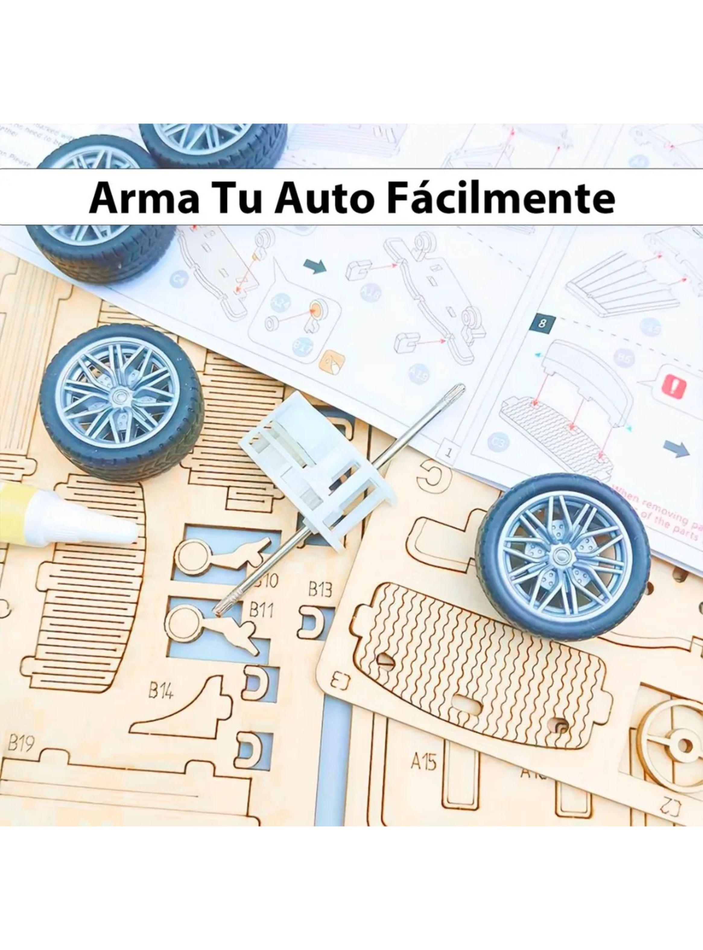 AUTO CLASICO DE MADERA ARMABLE PUZZLE 3D ND07-7