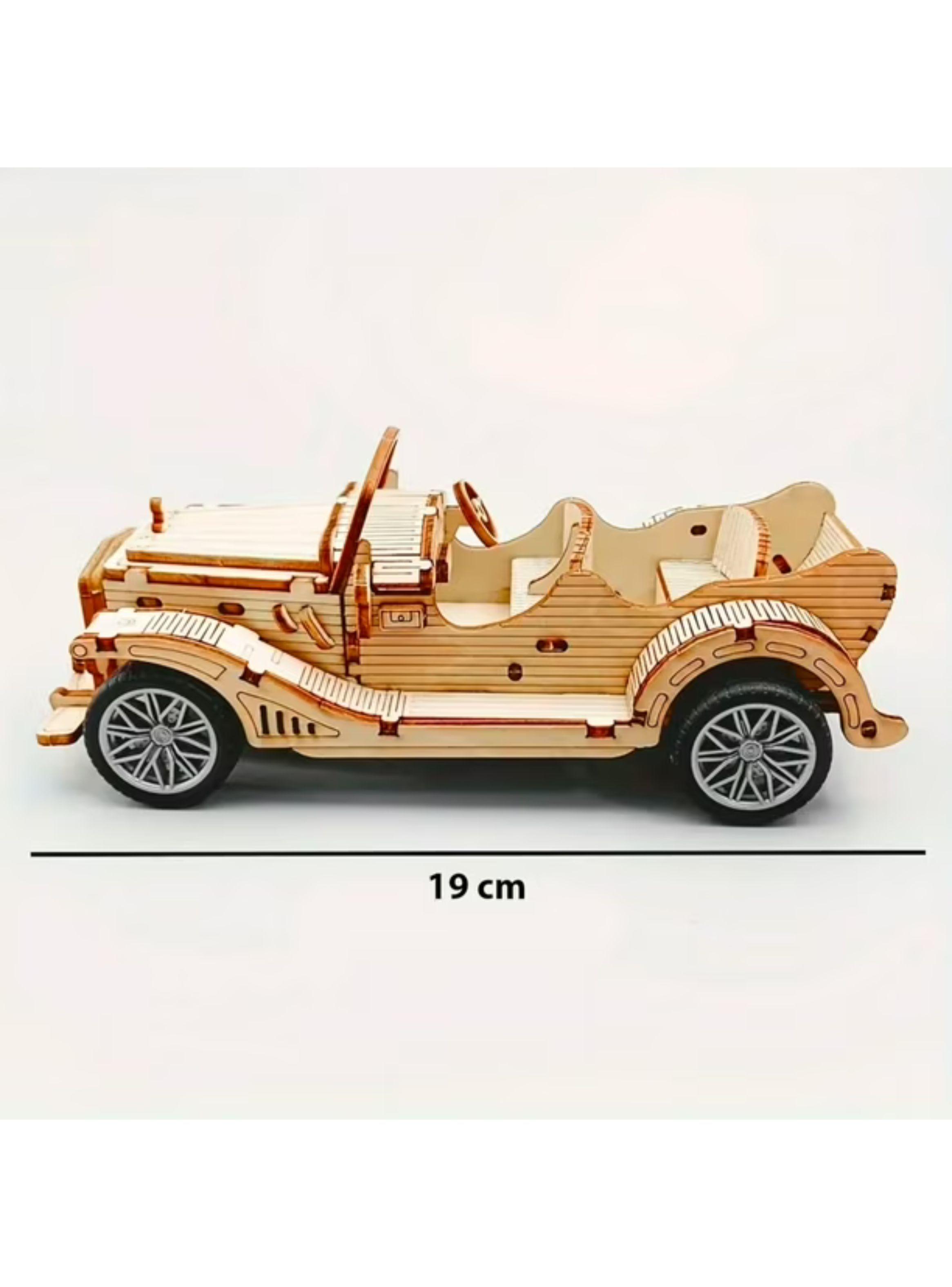 AUTO CLASICO DE MADERA ARMABLE PUZZLE 3D ND07-8