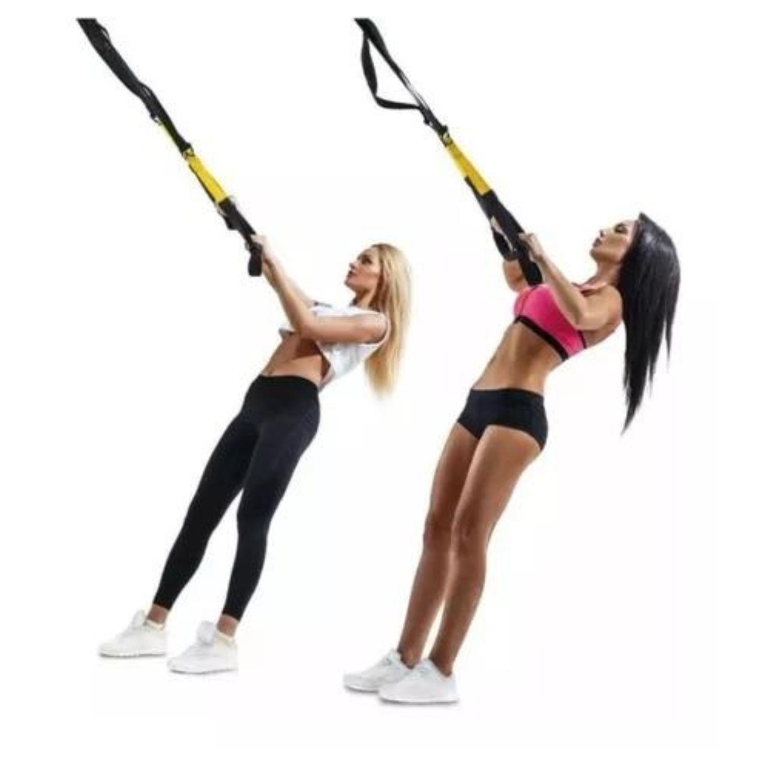 BANDA CUERDA DE EJERCICIOS SUSPENSION FITNESS Y CROSSFIT AK93-6