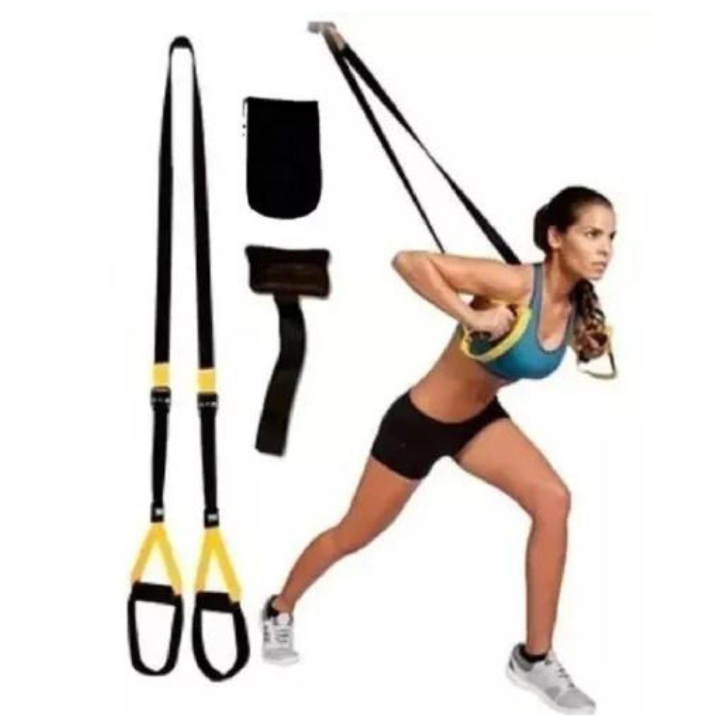 BANDA CUERDA DE EJERCICIOS SUSPENSION FITNESS Y CROSSFIT AK93-5