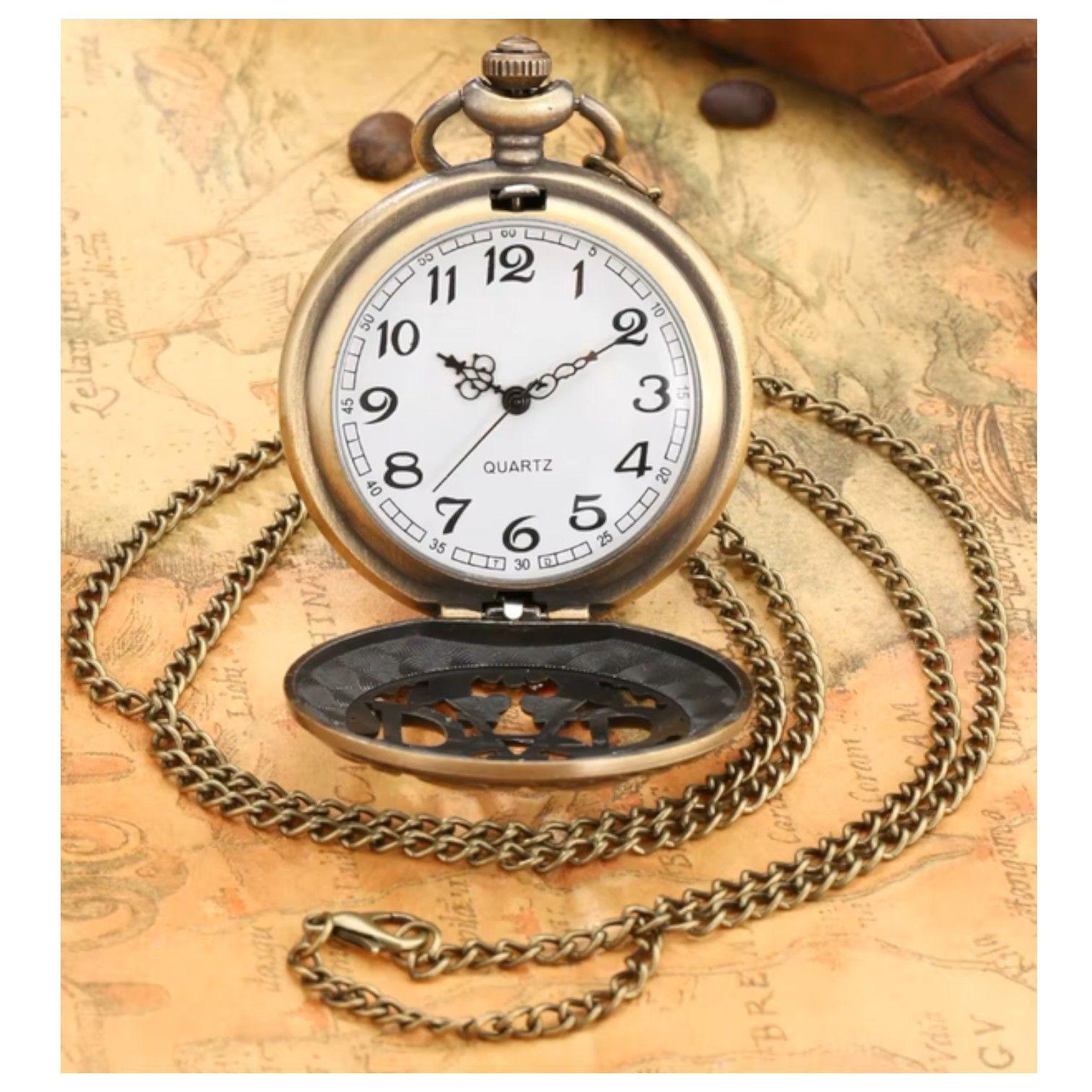 RELOJ BOLSILLO DAD CUARZO COLGANTE RETRO NC19 -2