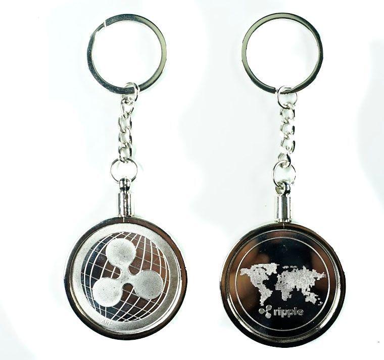 LLAVERO RIPPLE SILVER EXCLUSIVO ALTA CALIDAD DE LUJO AJ98-2