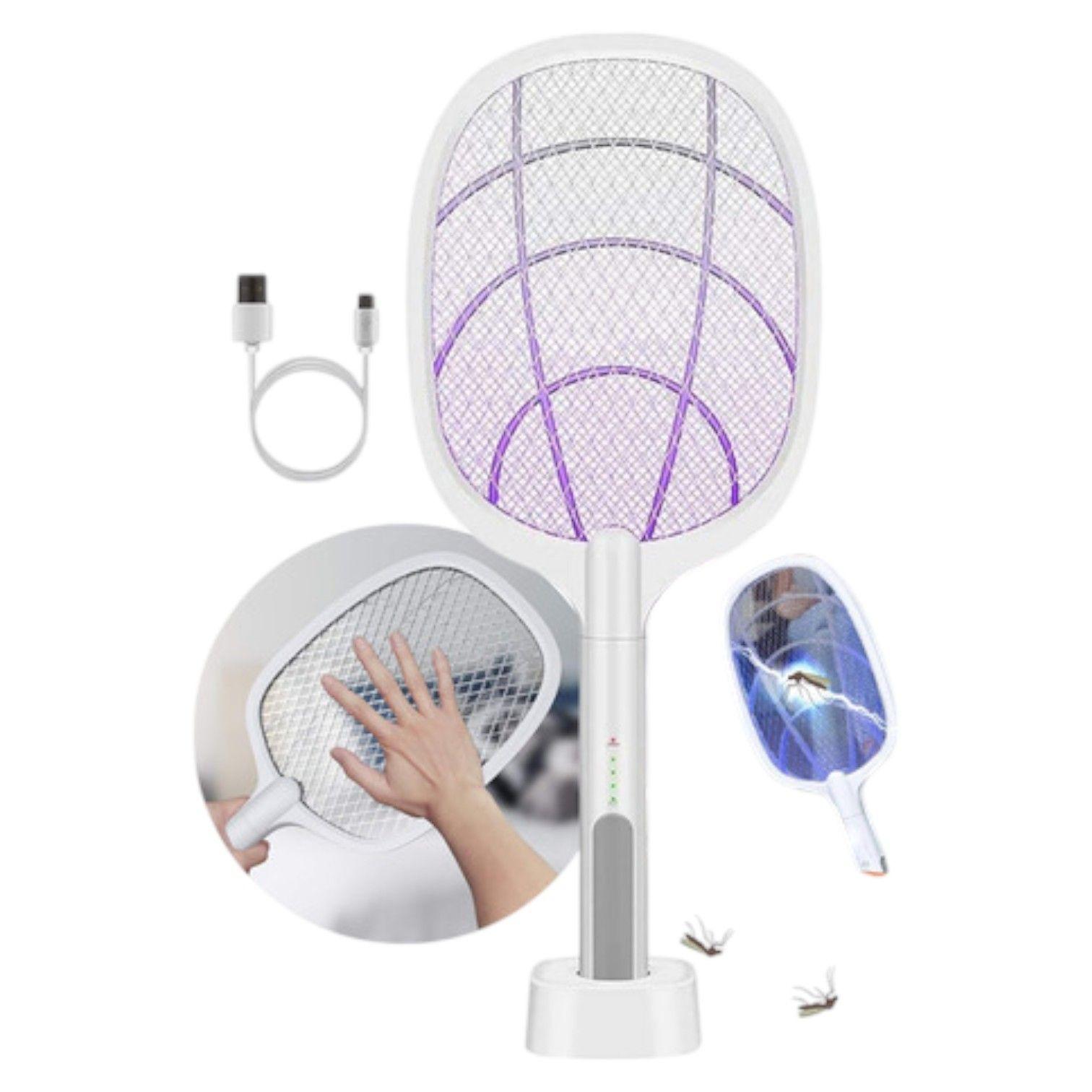 RAQUETA MATAMOSCAS MATA MOSQUITOS RECARGABLE UV NC53-5