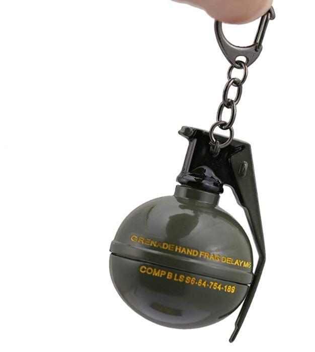 LLAVERO UNISEX TIPO  GRANADA  METALICO  PUBG FRAG - AH05-1
