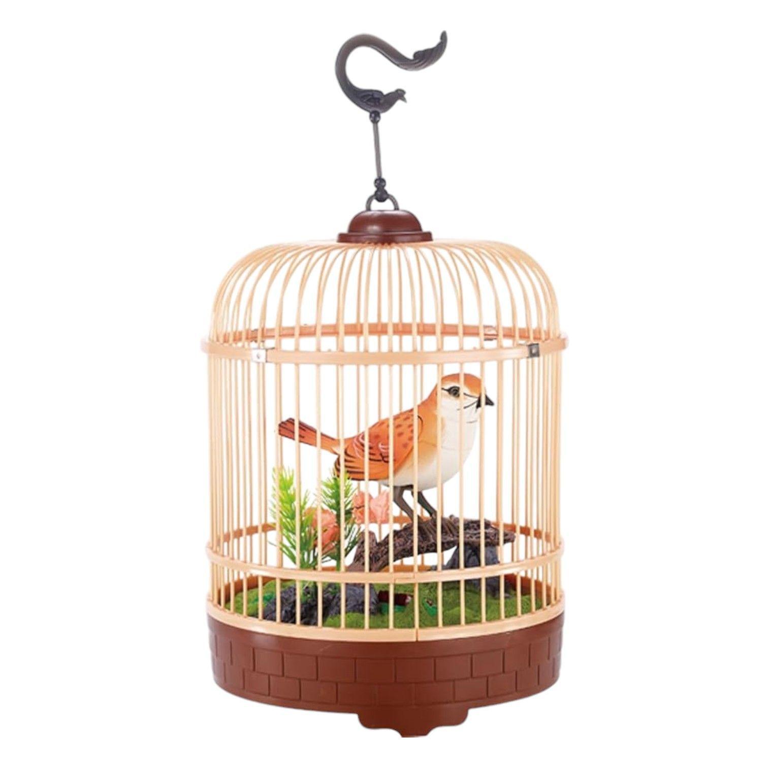 Pajaro electronico canta y movimiento sonido decoracion NC06-0