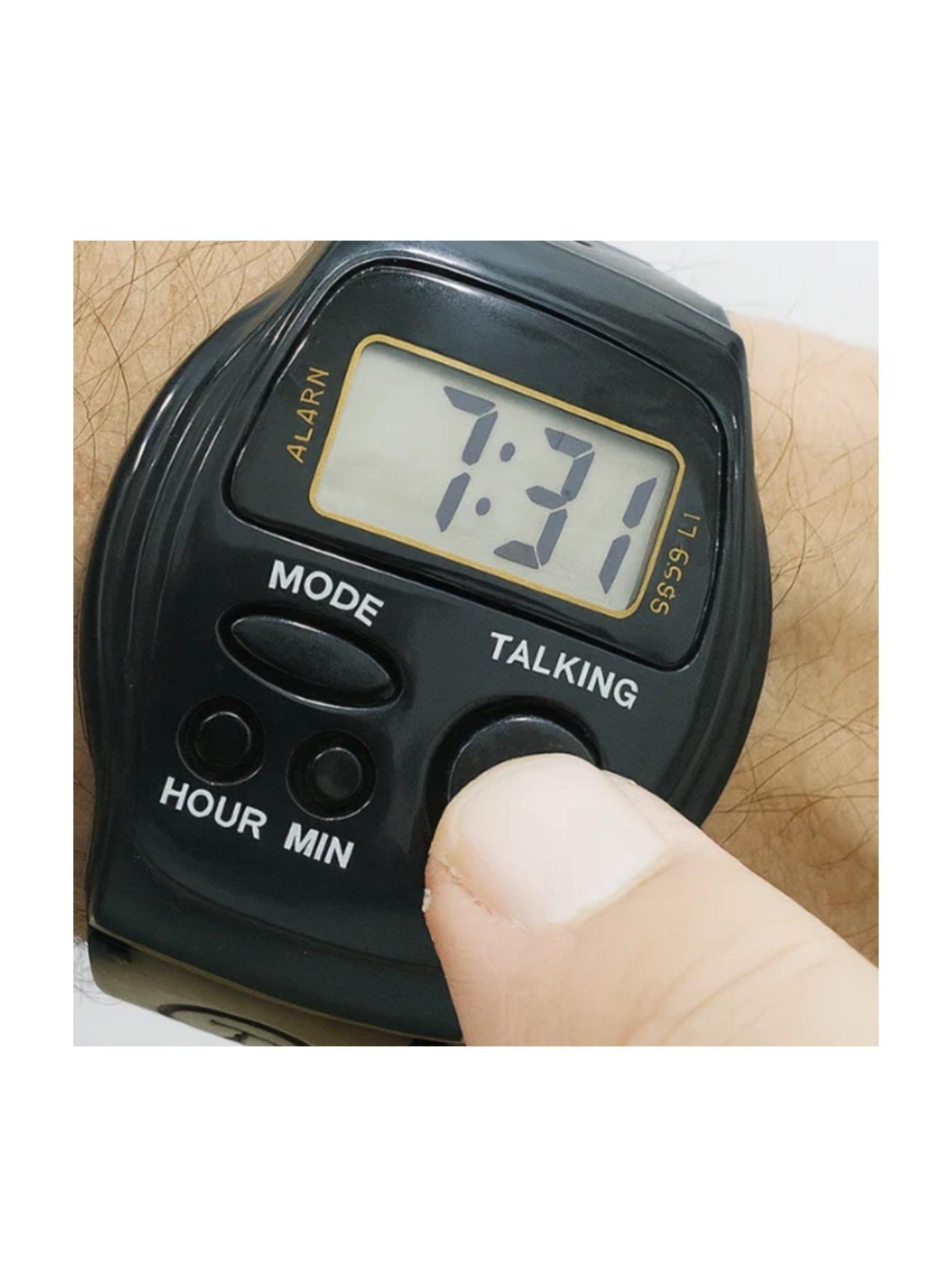 RELOJ DEPORTIVO DIGITAL HABLA EN ESPA OL CIEGO UNISEX-2