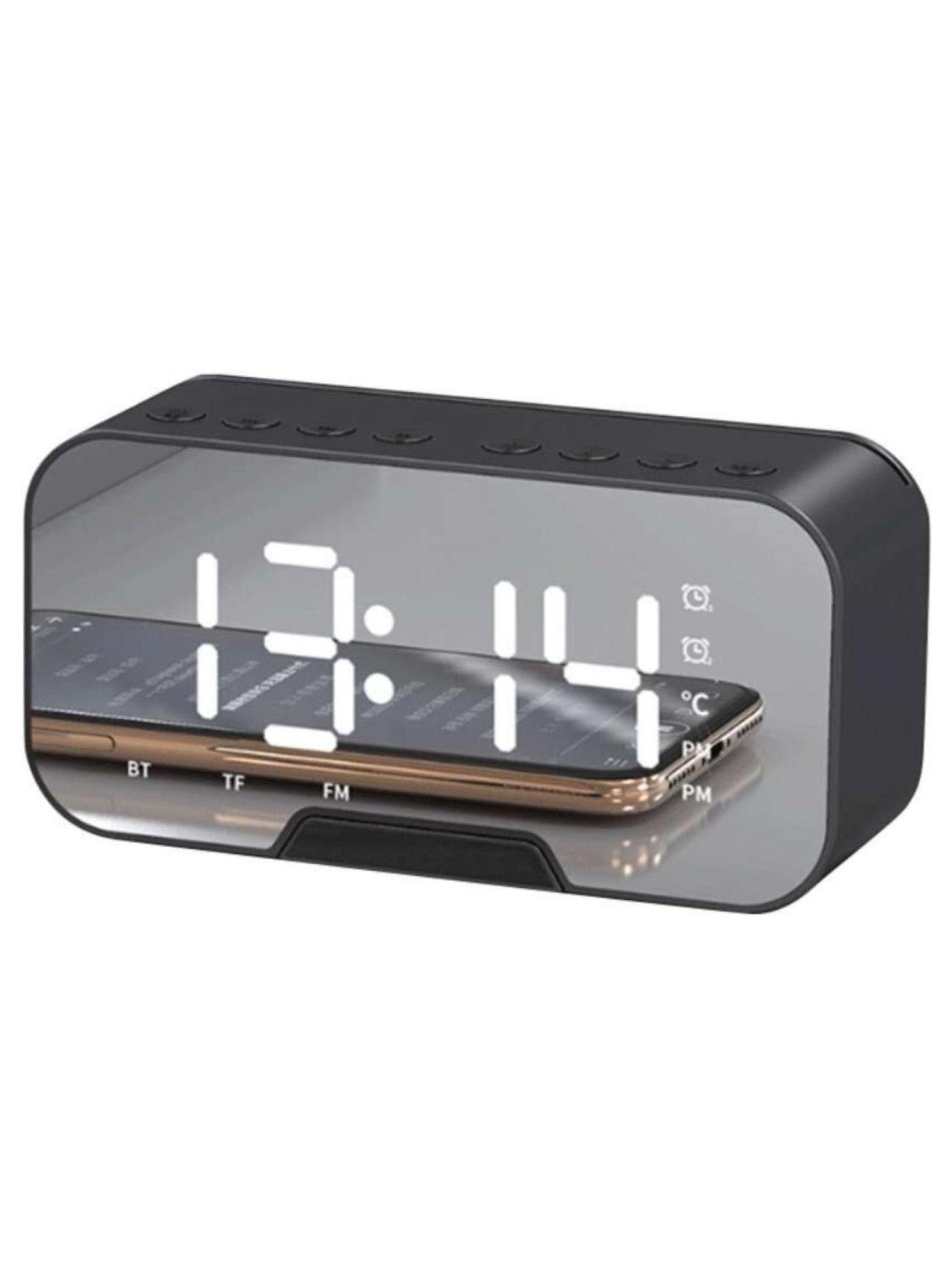 Reloj Digital Espejo Parlante Despertador Recargable Mx82-1
