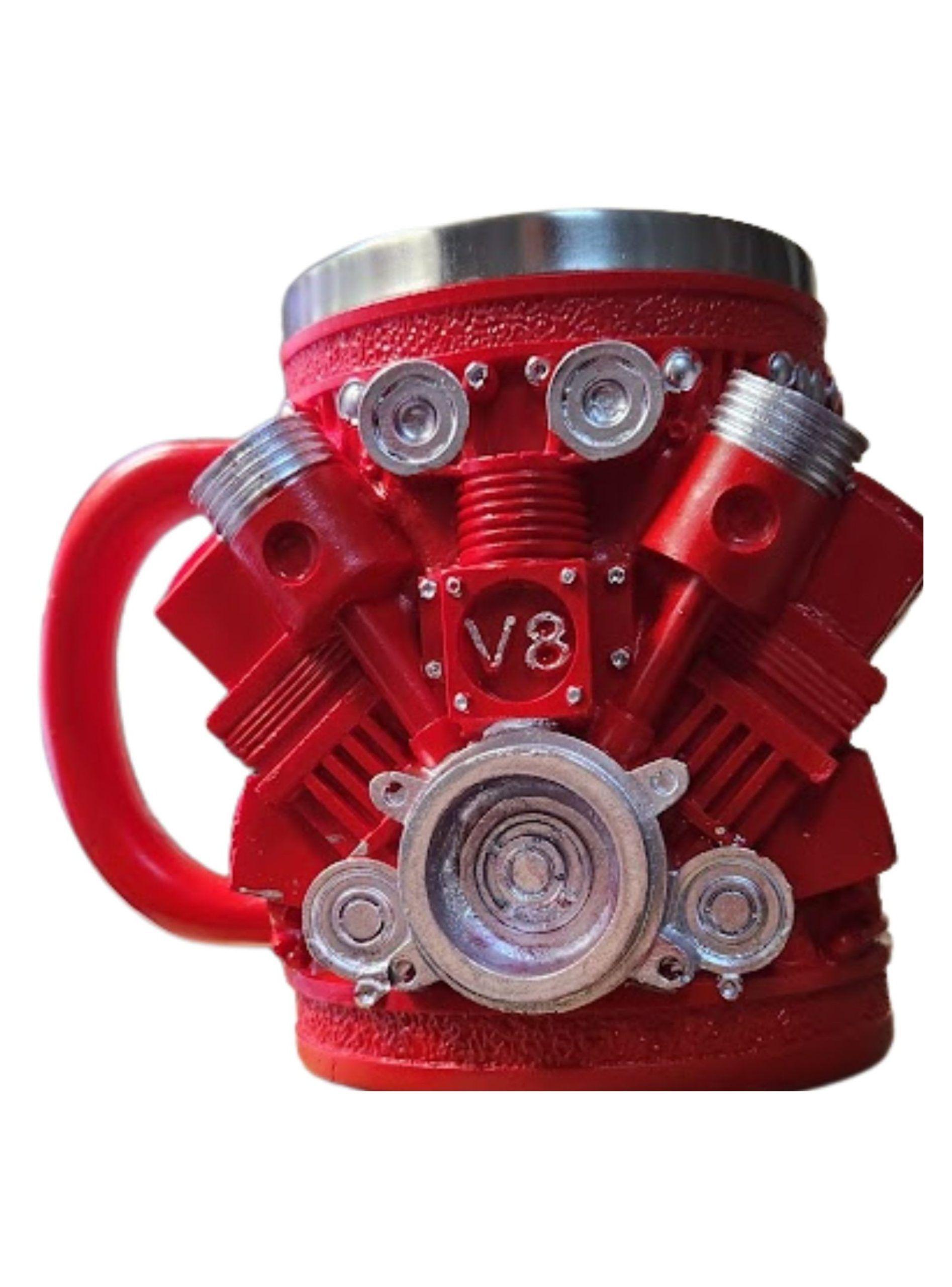 TAZA 3D MOTOR V8 PISTON TAZON V8 PISTON 450CC-0