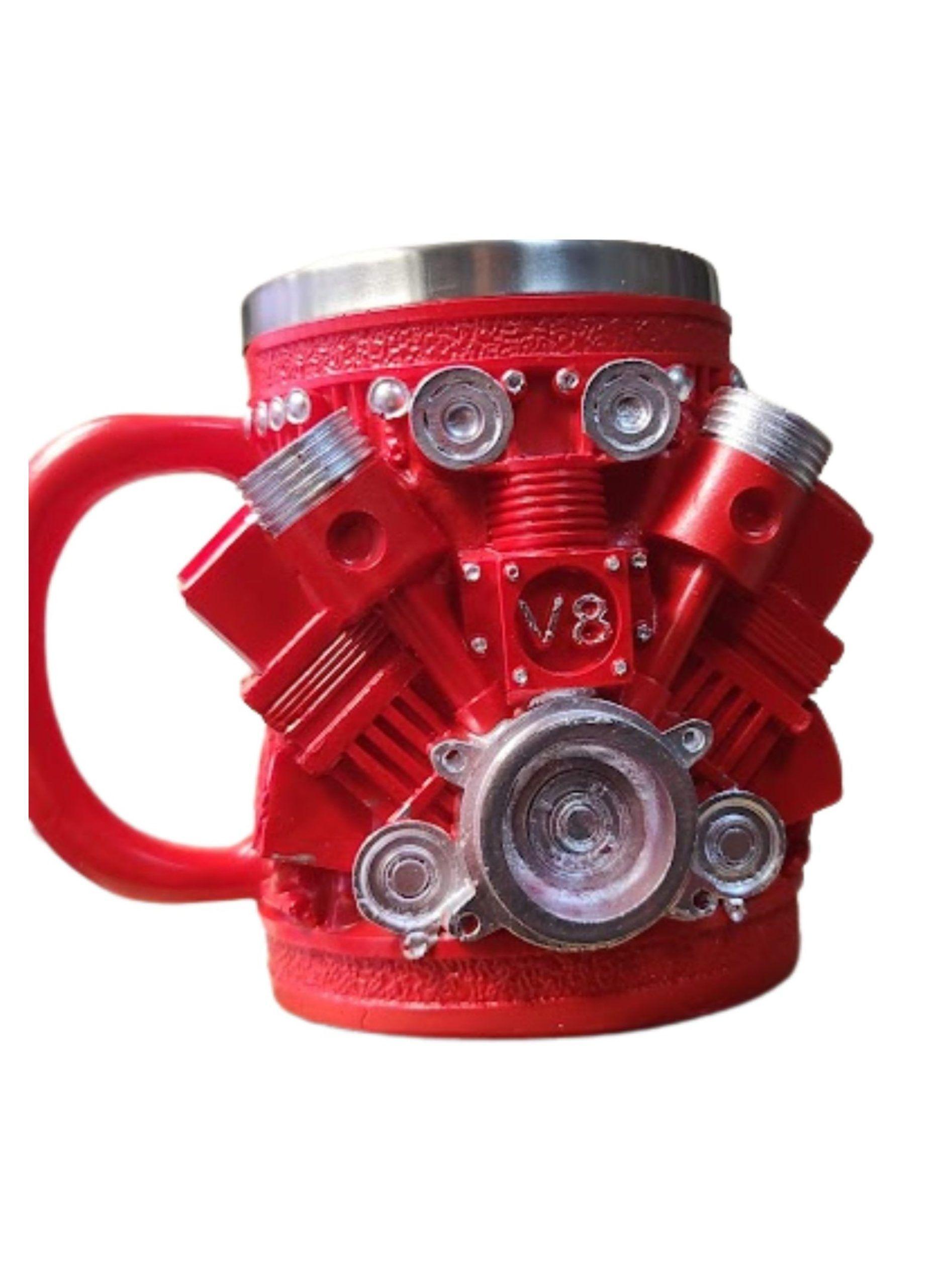 TAZA 3D MOTOR V8 PISTON TAZON V8 PISTON 450CC-1