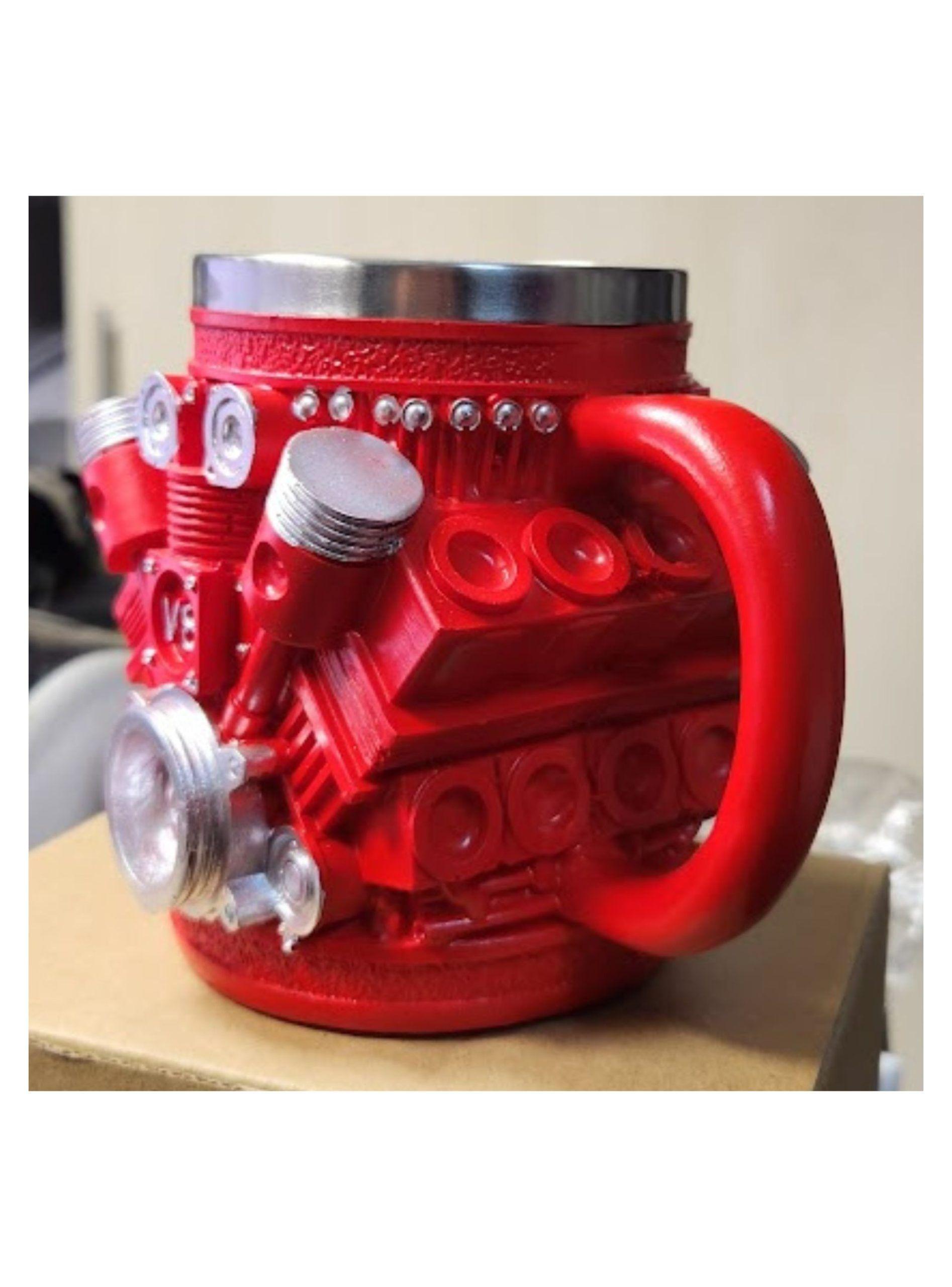 TAZA 3D MOTOR V8 PISTON TAZON V8 PISTON 450CC-2