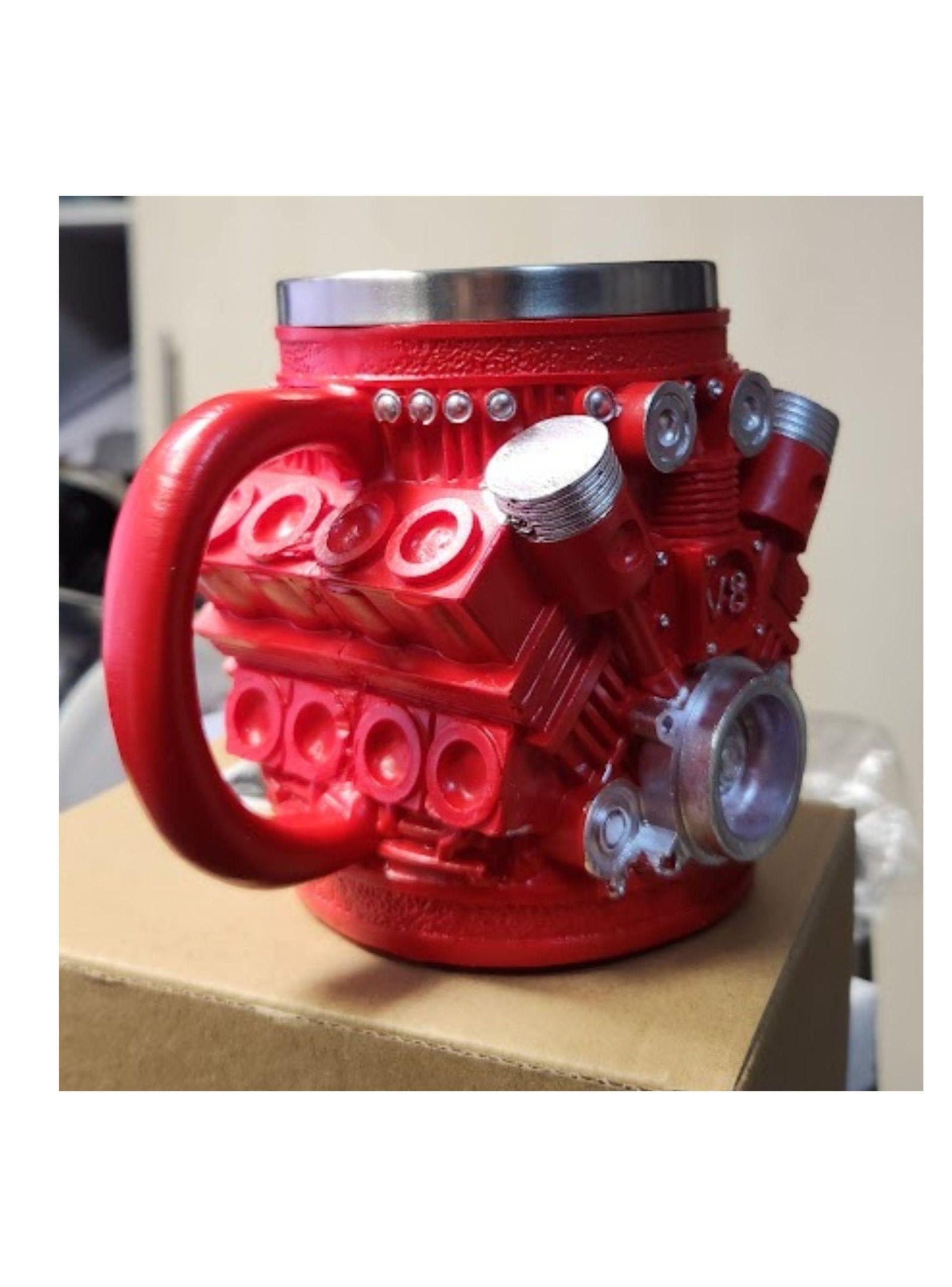 TAZA 3D MOTOR V8 PISTON TAZON V8 PISTON 450CC-3