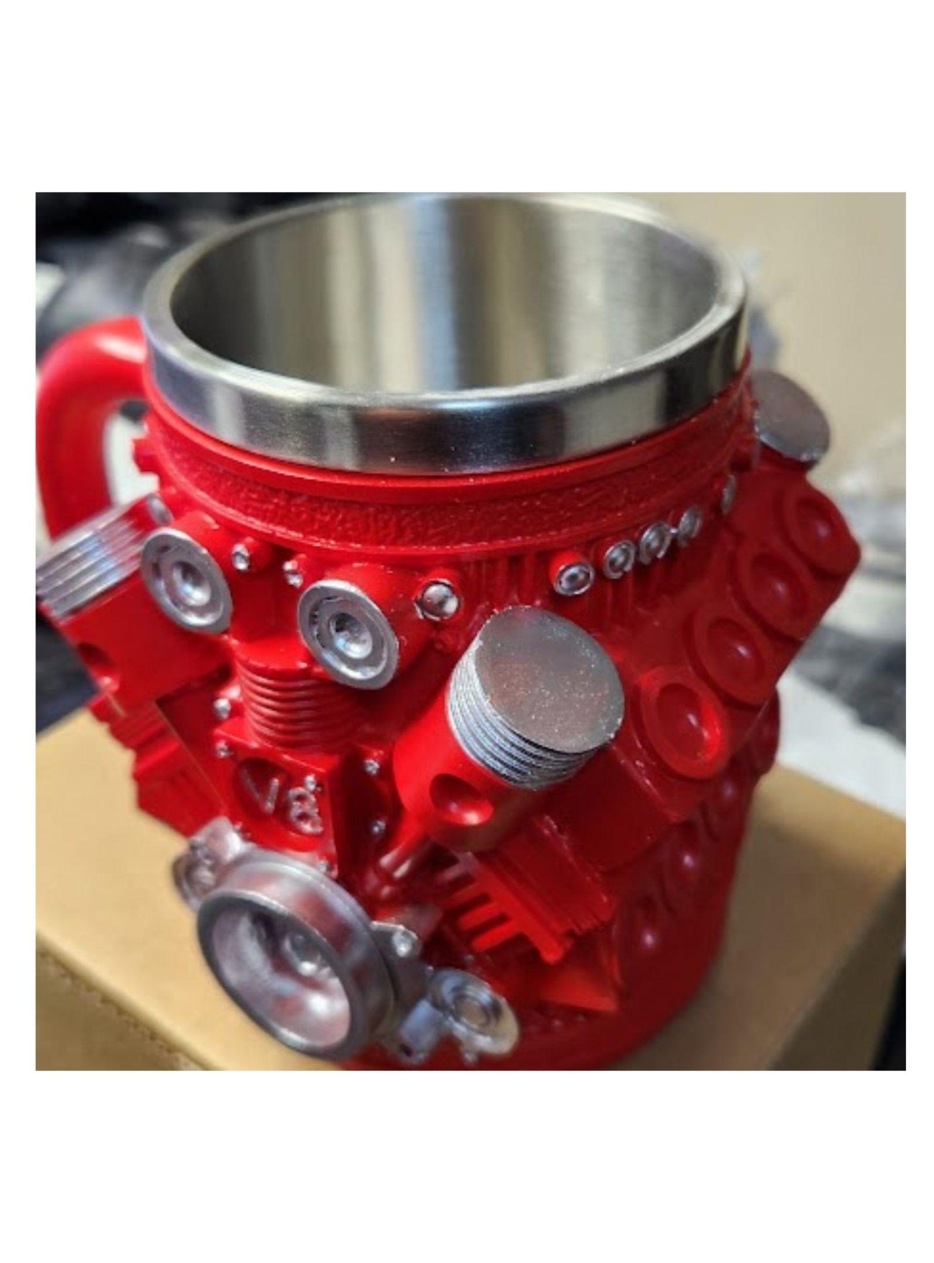 TAZA 3D MOTOR V8 PISTON TAZON V8 PISTON 450CC-4