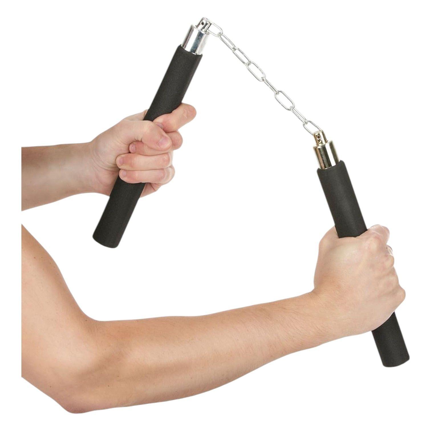Nunchaku  entrenamiento Práctica Mango Esponja goma eva Ap75-3